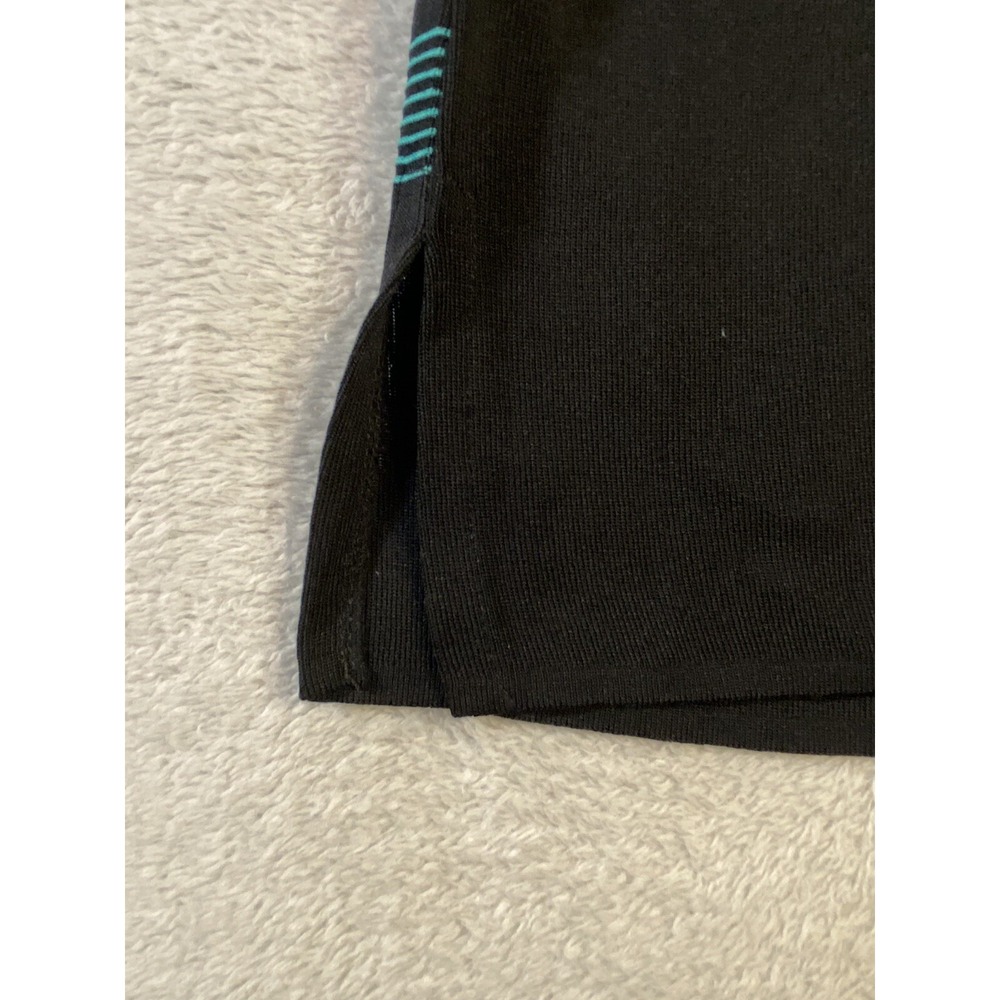 Exclusively Misook Cardigan Sweater Large Black Striped Long Sleeve‎ Buttons - Picture 11 of 12
